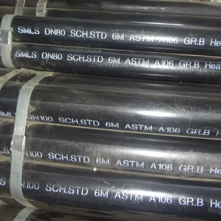 Črna jeklena brezšivna cev AISI B36.10 ASTM A106 B