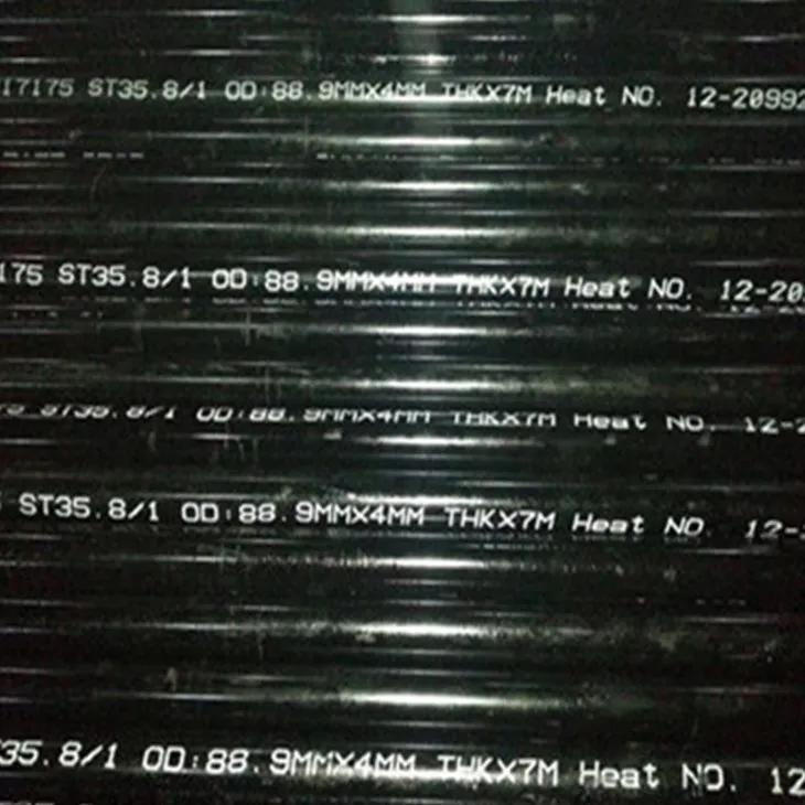 Brezšivne cevi iz ogljikovega jekla DIN 17175 St35.8